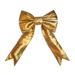 Christmas Designers 12" Gold Mylar Christmas Bow