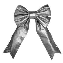 Christmas Designers 18" Silver Mylar Christmas Bow