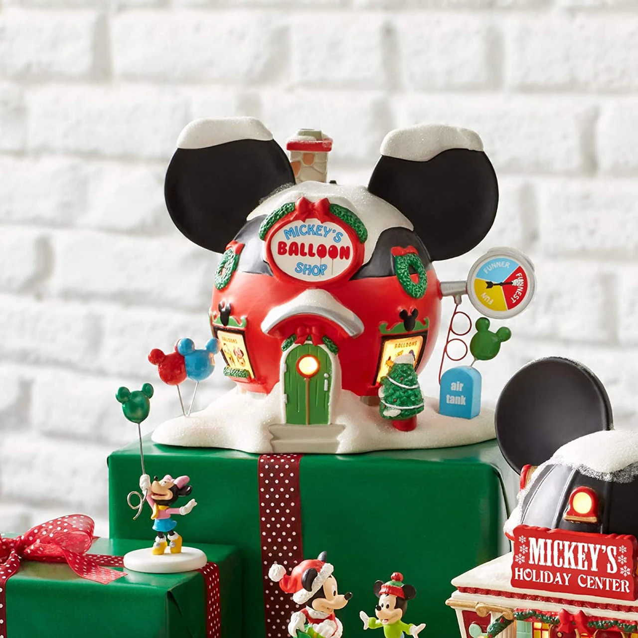 Department 56 - Mickey Village - Mickey's Balloon Inflators 5 Department 56 - Mickey Village - Mickey's Balloon Inflators - Image 3