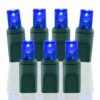 Wide Angle Conical Battery Operated LED D Cell 50 Lights - Blue