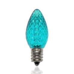 C7 SMD LED Retrofit Bulb - Teal - Minleon - Bag Of 25