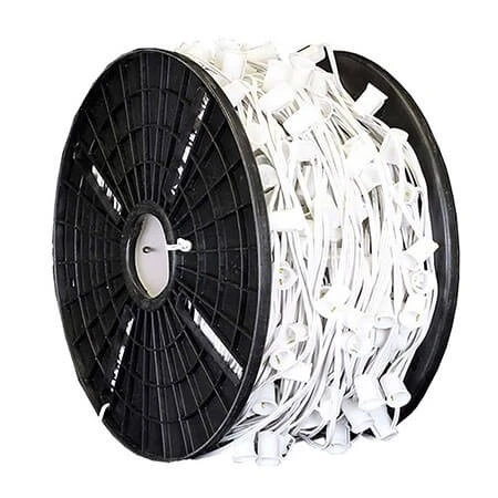 C7 Cord, 12" Spacing, White Wire, SPT-1, 500' 3 C7 Cord, 12" Spacing, White Wire, SPT-1, 500'