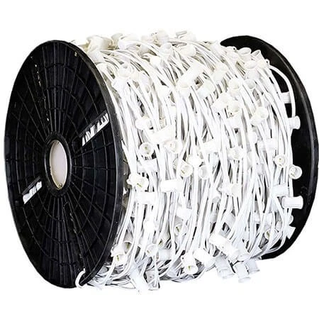 C7 Cord, 6" Spacing, White Wire, SPT-2, 1000' 3 C7 Cord, 6" Spacing, White Wire, SPT-2, 1000'