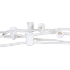 C9 Cord, 24" Spacing, White Wire, SPT-1, 50' 9 C9 Cord, 24" Spacing, White Wire, SPT-1, 50' -Christmas Decor Sale c7 white lightline 7