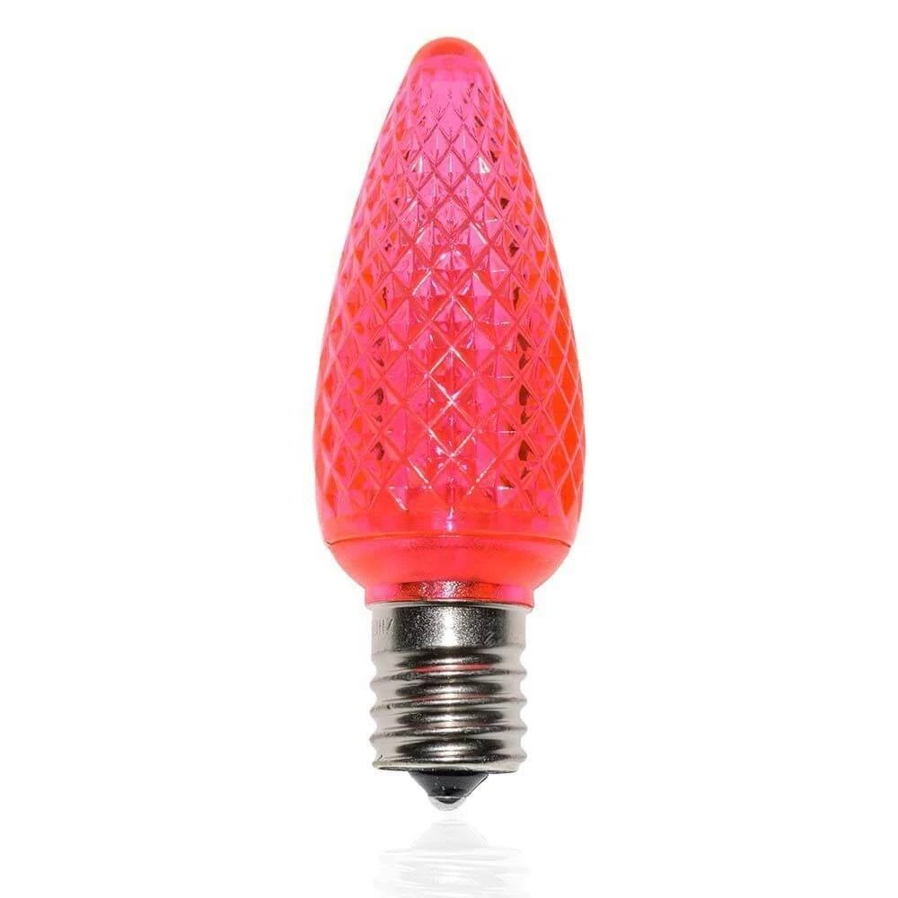 C9 SMD LED Retrofit Bulb - Pink - Minleon - Bag Of 25 3 C9 SMD LED Retrofit Bulb - Pink - Minleon - Bag Of 25