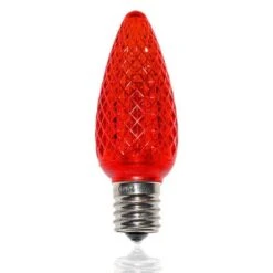 C9 SMD LED Retrofit Bulb - Red - Minleon - Bag Of 25