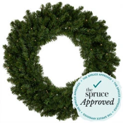Northlight Commercial Size Canadian Pine Artificial Christmas Wreath - 10' - Unlit -Christmas Decor Sale canadianpine sprucebadge 33480.1701883388