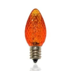 C7 SMD LED Retrofit Bulb - Amber/Orange - Minleon - Bag Of 25