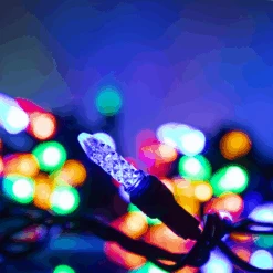 20 Light - Multi - Curtain Light - C9 Base -Christmas Decor Sale curtain 1