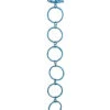 5' X 1.75" Turquoise Peacock Blue Round Chain Christmas Garland - Unlit