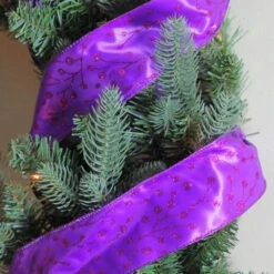 Northlight Shimmering Purple Tree Wired Christmas Craft Ribbon 2.5" X 10 Yards -Christmas Decor Sale d5cjuwd6gv5pagoct84zxjyxdhkerpm9 10198.1588869404