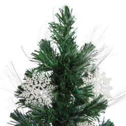 Northlight 3' Pre-Lit Fiber Optic Artificial Christmas Tree With White Snowflakes - Multi-Color Lights 9 Northlight 3' Pre-Lit Fiber Optic Artificial Christmas Tree With White Snowflakes - Multi-Color Lights -Christmas Decor Sale dak gd51090 2 77753.1588406599