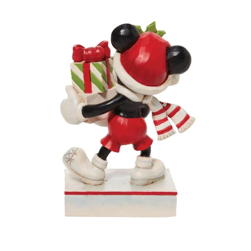 Department 56 Dept 56 Mickey With Stacked Presents Christmas Figure 5 Department 56 Dept 56 Mickey With Stacked Presents Christmas Figure - Image 3