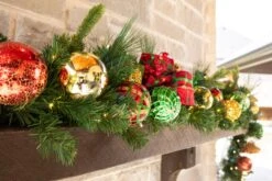 Loop Bow For Classic Holiday Garland -Christmas Decor Sale dg 9 ch ww mantle9 1