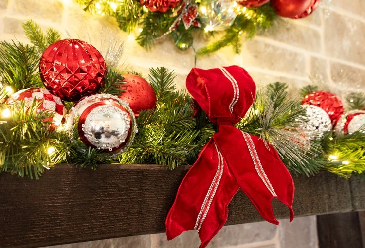 Loop Bow For Red Splendor Garland 4 Loop Bow For Red Splendor Garland - Image 2