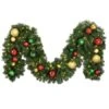 Decorated 9' X 14" Garland Lit Warm White, Colors Of The Holiday -Christmas Decor Sale dg 914 led coth b