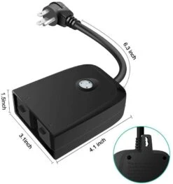 WiFi Smart App Controlled Timer -Christmas Decor Sale dimensions 1