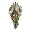 44" Pre-Decorated Teardrop Spray - Champagne Shimmer - Warm White -Christmas Decor Sale ds 4 cs ww a 1