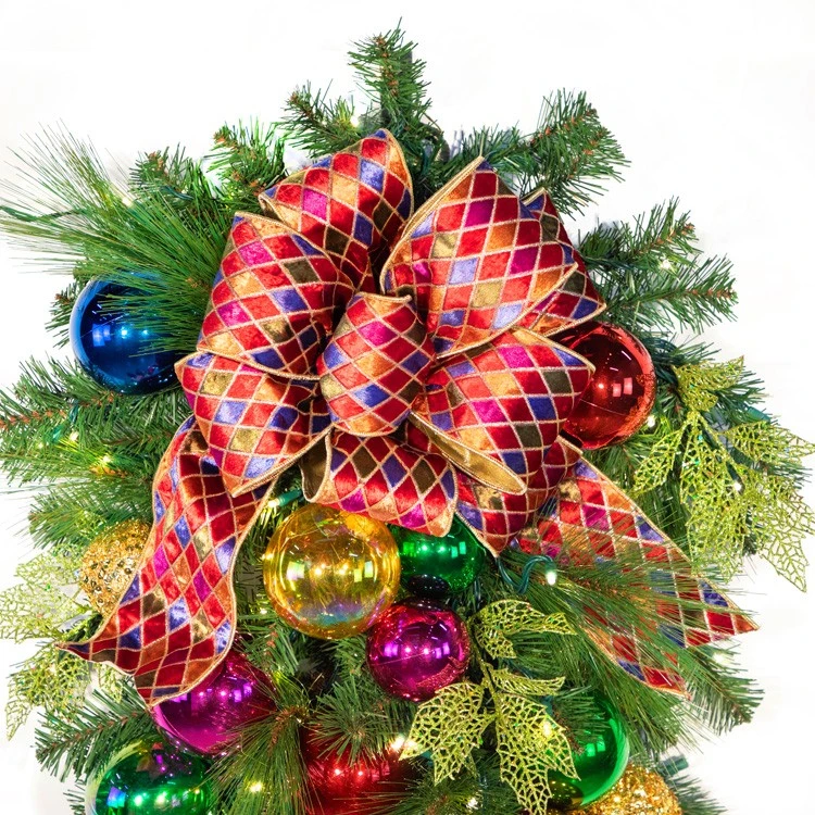 44" Pre-Decorated Teardrop Spray - Royal Jewel - Warm White 4 44" Pre-Decorated Teardrop Spray - Royal Jewel - Warm White - Image 2