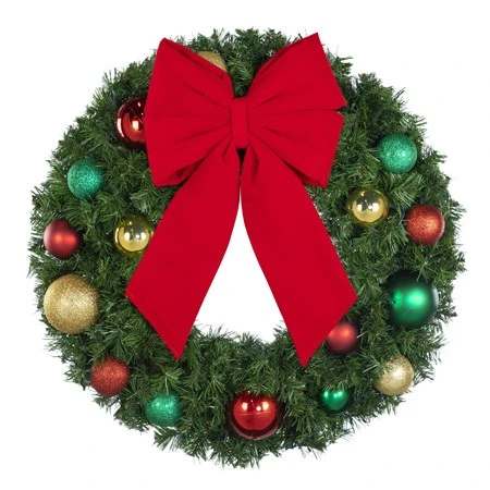 30" Unlit Decorated Wreath - Colors Of The Holidays - Bow Option Available 4 30" Unlit Decorated Wreath - Colors Of The Holidays - Bow Option Available - Image 2