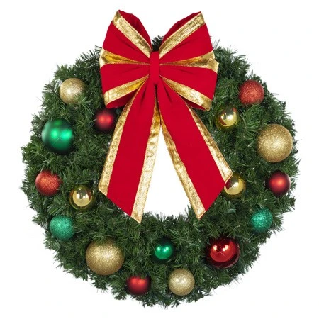 30" Unlit Decorated Wreath - Colors Of The Holidays - Bow Option Available 5 30" Unlit Decorated Wreath - Colors Of The Holidays - Bow Option Available - Image 3