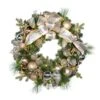30" Pre-Decorated Wreath - Champagne Shimmer - Warm White