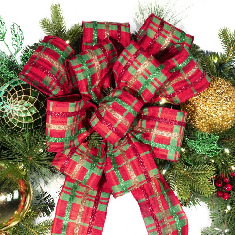 Bow For 48" Classic Holiday Wreath 4 Bow For 48" Classic Holiday Wreath - Image 2