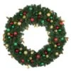 48" Unlit Decorated Wreath - Traditional Décor - Bow Option Available 1 48" Unlit Decorated Wreath - Traditional Décor - Bow Option Available -Christmas Decor Sale dw 48 t 1