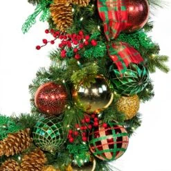 72" Pre-Decorated Wreath - Classic Holiday - Warm White 11 72" Pre-Decorated Wreath - Classic Holiday - Warm White -Christmas Decor Sale dw 60 ch ww c cc 1
