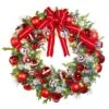 60" Pre-Decorated Wreath - Red Splendor - Warm White -Christmas Decor Sale dw 60 rs ww cc2