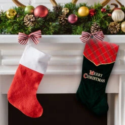 Northlight 19" Green And Red 'Merry Christmas' Christmas Stocking 7 Northlight 19" Green And Red 'Merry Christmas' Christmas Stocking -Christmas Decor Sale dyno1197410 2b 47106.1636632928