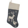 Northlight 20" Burlap Christmas Stocking With Gray Felt Animal Stencil Design And Burlap Cuff -Christmas Decor Sale dyno 1198142 2 1 71982.1588370944