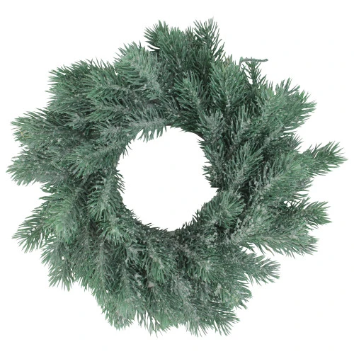 Northlight Traditional Frosted Green Pine Decorative Christmas Wreath - 12" - Unlit 3 Northlight Traditional Frosted Green Pine Decorative Christmas Wreath - 12" - Unlit