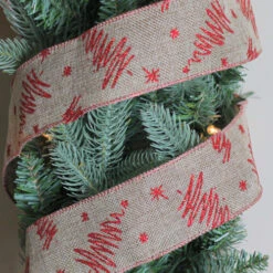 Northlight Red And Beige Christmas Tree Wired Craft Ribbon 2.5" X 10 Yards -Christmas Decor Sale emnqhebk8zdxvsscvm0ojaebyrg6mxf4 96669.1588870131