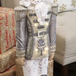 Sunnydaze Alexei The Defender Indoor Nutcracker Statue With LED Lights - Christmas/Holiday Decor - Silver - 36" 20 Sunnydaze Alexei The Defender Indoor Nutcracker Statue With LED Lights - Christmas/Holiday Decor - Silver - 36" -Christmas Decor Sale eu879ce079cqek4tppjo 56231.1694717477