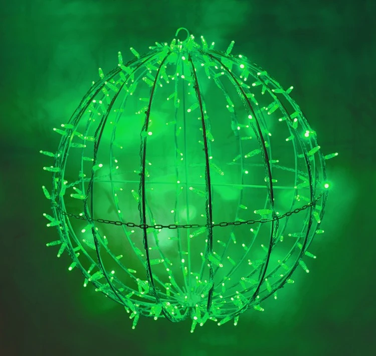 20" Foldable Sphere - LED - Green - Commercial Grade 4 20" Foldable Sphere - LED - Green - Commercial Grade - Image 2