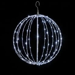 18" Foldable Sphere - LED Micro-Drop - Cool White - Consumer Grade