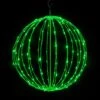 24" Foldable Sphere - LED Micro-Drop - Green - Consumer Grade -Christmas Decor Sale f3dsphm 24 g