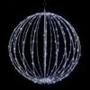 30" Foldable Sphere - LED Micro-Drop - Cool White - Consumer Grade -Christmas Decor Sale f3dsphm 30 cw