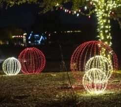 24" Foldable Sphere - LED Micro-Drop - Red - Consumer Grade 10 24" Foldable Sphere - LED Micro-Drop - Red - Consumer Grade -Christmas Decor Sale f3dsphm 30 r l 2