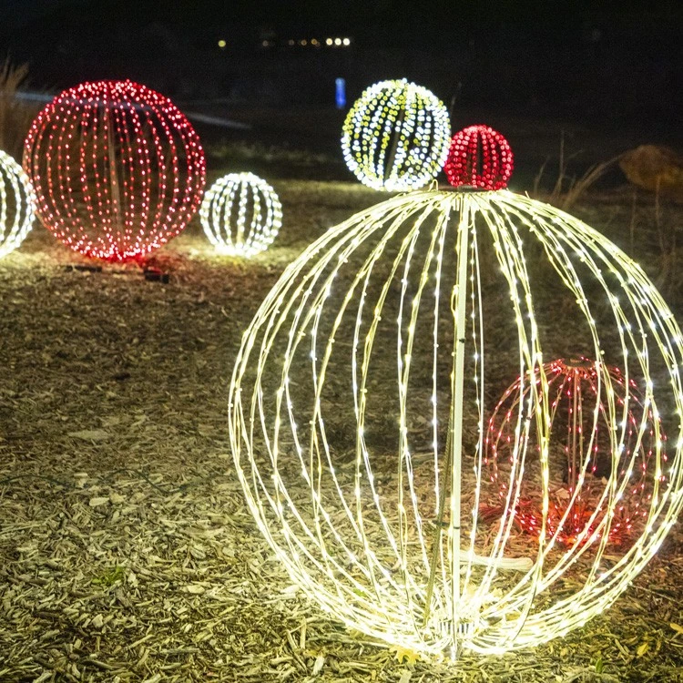 18" Foldable Sphere - LED Micro-Drop - Warm White - Consumer Grade 6 18" Foldable Sphere - LED Micro-Drop - Warm White - Consumer Grade - Image 4