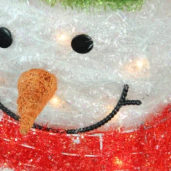 Northlight 38" Lighted White And Red Tinsel Snowman With Wreath Outdoor Christmas Decoration -Christmas Decor Sale f61cfnnpyszj4mhsd7hn02wijbmxyzmj 57978.1588402912