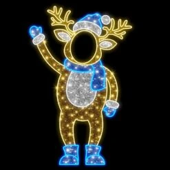 6' 8" 2D LED Papa Deer - Photo Op Display 9 6' 8" 2D LED Papa Deer - Photo Op Display -Christmas Decor Sale father deer 1