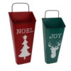 Set Of 2 Red Noel And Green Joy Christmas Container Wall Hangings 19.75" 1 Set Of 2 Red Noel And Green Joy Christmas Container Wall Hangings 19.75" -Christmas Decor Sale fh93196 52113.1646269167