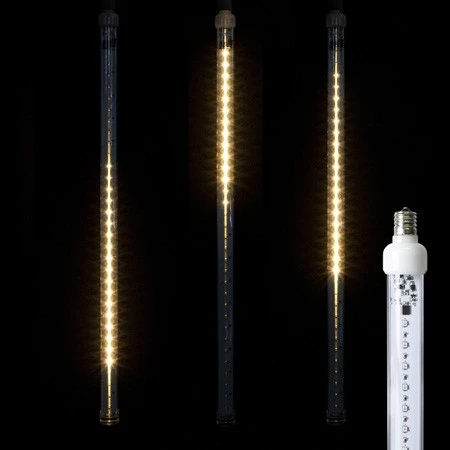 24" LED Meteor Shower Light - Warm White Tube Light Bulb - Pro Christmas 3 24" LED Meteor Shower Light - Warm White Tube Light Bulb - Pro Christmas