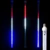 24" LED Meteor Shower Light - Red, Pure White And Blue Tube Light Bulb - Pro Christmas