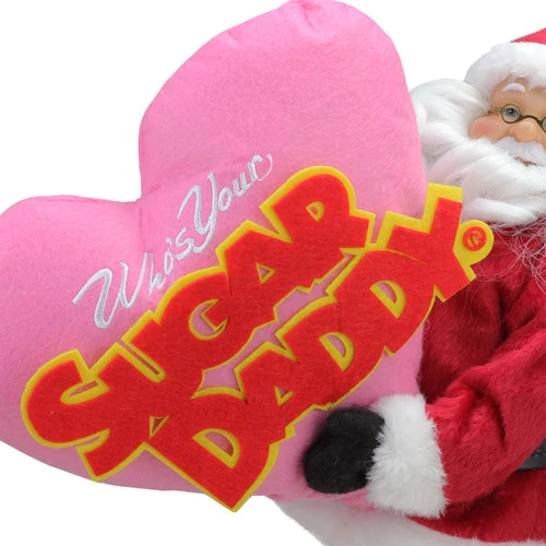 Northlight Santa Claus "Who's Your Sugar Daddy" Christmas Figure - 12" 5 Northlight Santa Claus "Who's Your Sugar Daddy" Christmas Figure - 12" - Image 3