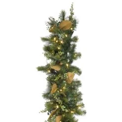 9' X 14" - Mixed Pine - Magnolia Berry Garland - Warm White -Christmas Decor Sale g 9 mpmb ww 2