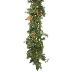 9' X 14" - Mixed Pine - Magnolia Berry Garland - Warm White -Christmas Decor Sale g 9 mpmb ww 3