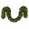 9' X 14", Deluxe Oregon Fir Garland, Lit-Pure White, Red 1 9' X 14", Deluxe Oregon Fir Garland, Lit-Pure White, Red -Christmas Decor Sale g 914 dofl rpw b